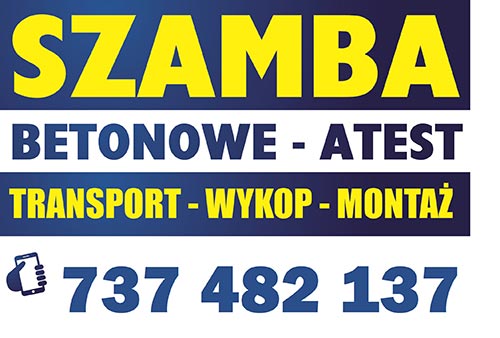 Cennik zbiorników szamby